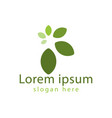 leaf logo ideas inspiration design template vector image