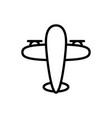 airplane icon plane icon vector image vector image