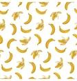 Sweet Fruit Yellow Bananas Seamless Pattern Vector Image