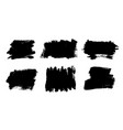brush strokes paintbrush set grunge vector image vector image