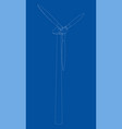 wind turbine rendering of 3d vector image