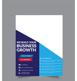 corporate business flyer brochure design template vector image