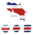 costa rica vector image