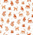 monkeys seamless pattern vector image