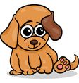 Cute little dog cartoon isolated Royalty Free Vector Image