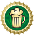 beer caps vector image