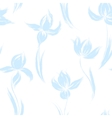 garden flowers seamless pattern background vintage vector image