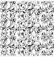 seamless pattern from floral vintage elements vector image