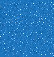snow isolated on a blue vector image