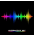 sound wave background vector image vector image