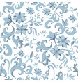 floral textile seamless pattern vector image