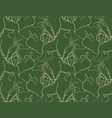 foliage pattern of leaf plant for textile design vector image