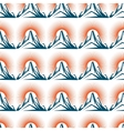 seamless pattern with mountain and sun vector image vector image