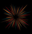 abstract explosion circle background vector image vector image