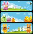 easter banners vector image vector image