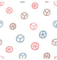 peace signs seamless pattern vector image
