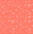 seamless pattern with valentine hearts vector image vector image