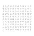 set line icons industrial 40 vector image