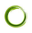 zen symbol abstract green ink brush vector image vector image