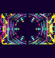 modern cyberpunk technology background vector image