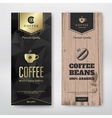 packaging design coffee vector image vector image