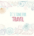 summer paradise holiday marine card vector image