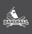 baseball logo and insignia vector image vector image