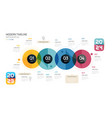 business road map timeline infographic template vector image vector image