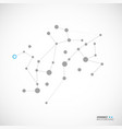 molecules network vector image