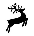reindeer is skipping for christmas icon isolated vector image