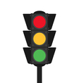 Traffic light flat design isolated Royalty Free Vector Image