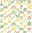 camping tourism hiking background vector image