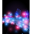 equalizer on abstract technology background vector image vector image