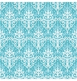 light blue swirls damask seamless pattern vector image