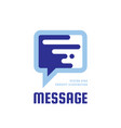 message - speech bubbles logo concept vector image