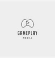 play button game logo concept design icon element vector image