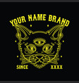 black cat death t-shirt design vector image vector image