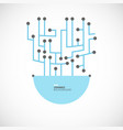 molecules network vector image