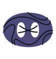 oval button in doodle style vector image vector image