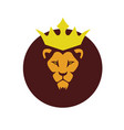 african lion king logo vector image