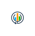 graph medical logo icon design vector image