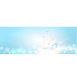 blue contact lenses for your eye health vector image
