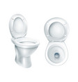 realistic toilet mockup vector image