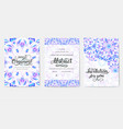 universal flyer 3x4 with unique decoration vector image vector image
