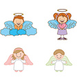 cute angels vector image