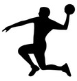 handball player in attack vector image