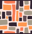 rectangle shapes hand drawn seamless pattern vector image vector image