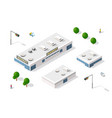 set isometric vector image vector image