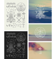 set of icons on a theme the sea vector image vector image