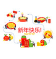 chinese new year flowchart vector image